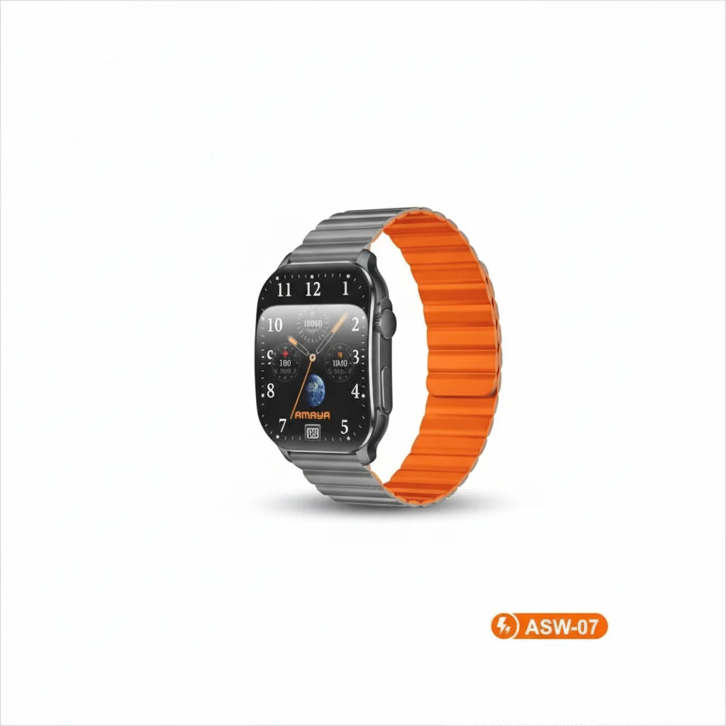 Smartwatch with Bluetooth, Heart Rate & Fitness Tracking (ASW-07)